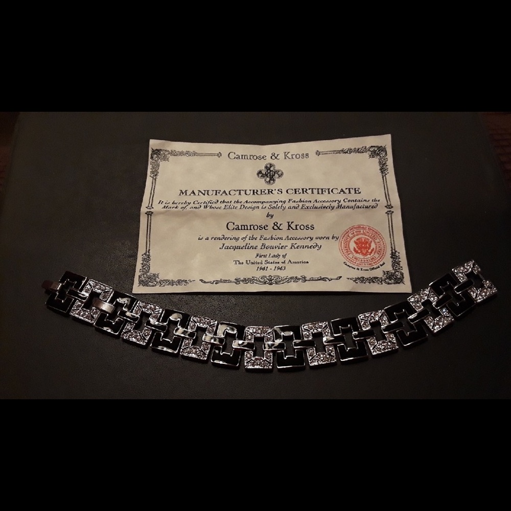 Camrose & Kross .. Jacqueline Kennedy geometrical bracelet